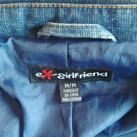 Vintage  long jean jacket - Picture 7 of 8